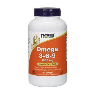 NOW Omega 3-6-9 (250 softgels) 04557-01 фото